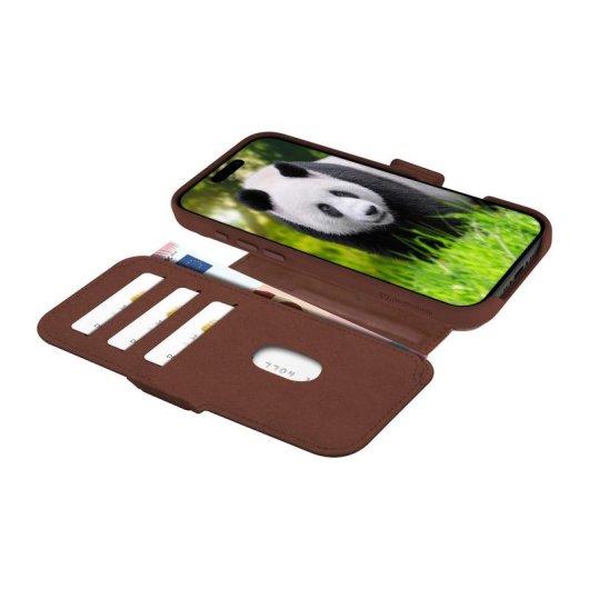 Funda para móvil dbramante1928 Lynge MS Folio cuero bronceado para iPhone 17 Air
