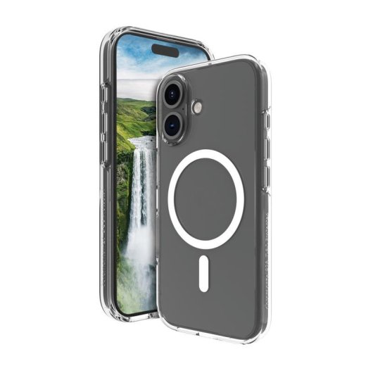 Custodia per cellulare DBRAMANTE1928 Iceland Ultra D3O MagSafe plastica trasparente per iPhone 16