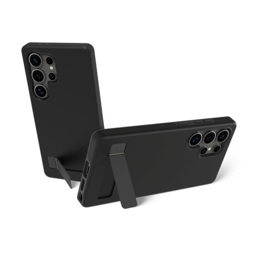 Funda para móvil dbramante1928 Iceland Pro Qi2 Kick Plástico Negra con carga inalámbrica para Galaxy S25 Ultra