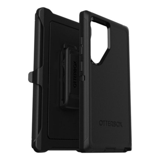 Funda para móvil OtterBox Defender Cover PC et caoutchouc noir pour Galaxy S24 Ultra
