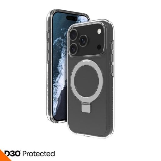 Funda para móvil dbramante1928 Iceland Ultra D3O MS Kick Plastica Trasparente per iPhone 17 Pro