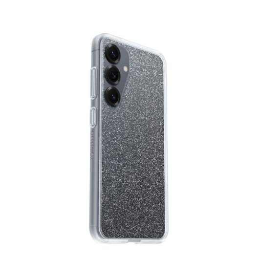 Coque OtterBox React Series transparente résistante pour Galaxy S25, design Stardust élégant