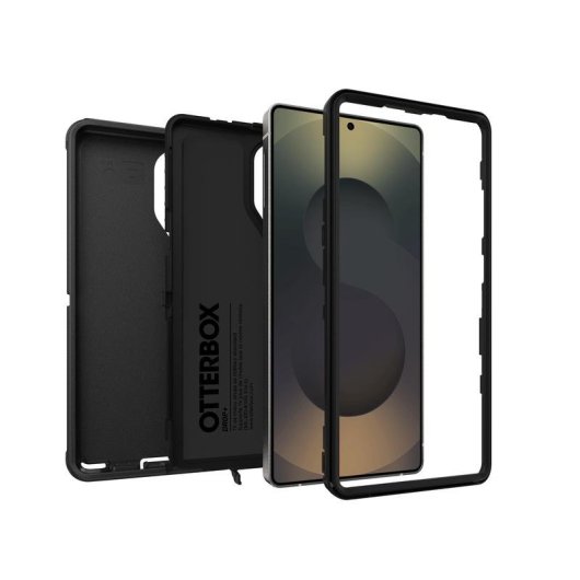Funda para móvil OtterBox Defender Series Negra de silicona para Galaxy S25 Ultra protección certificada