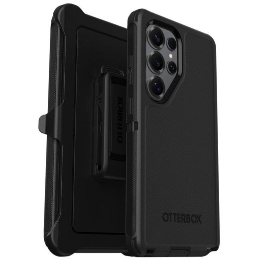 Funda para móvil OtterBox Defender Series Negra de silicona para Galaxy S25 Ultra protección certificada