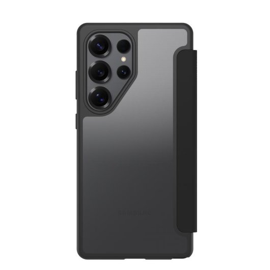 Étui pour smartphone OtterBox React Folio Noir Transparent Plastique Recyclé pour Galaxy S25 Ultra Poche carte