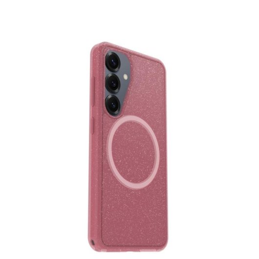 Funda para móvil OtterBox Symmetry Series Cover policarbonato rosa con imanes para Galaxy S25