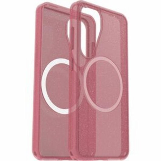 Funda para móvil OtterBox Symmetry Series Cover policarbonato rosa con imanes para Galaxy S25