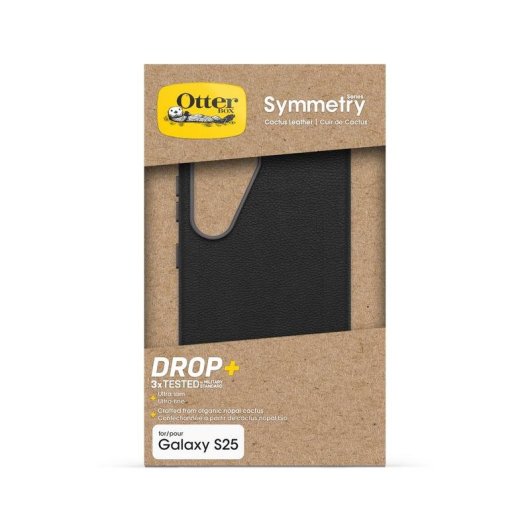 Funda para móvil OtterBox Symmetry Cactus Cover pelle nera resistente per Galaxy S25