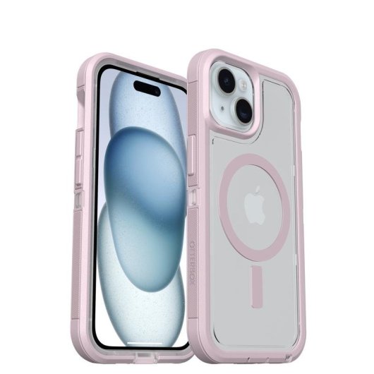 Funda para móvil OtterBox Defender XT Cover plastica rosa trasparente per iPhone 17e/16e/15/14/13