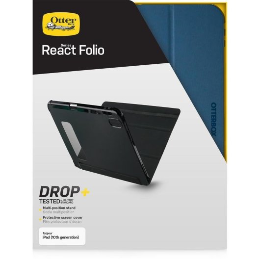 Funda OtterBox React Folio pour Apple iPad (A16/10e gen), Bleu
