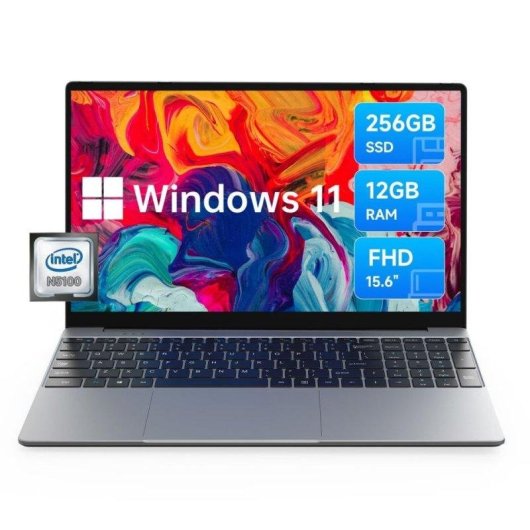 Portátil Alldocube GT Book 15 15,6" Intel 12GB 256GB SSD Windows 11 Gris
