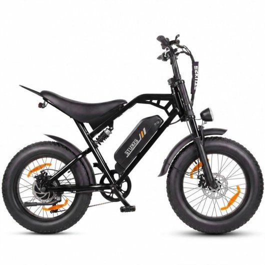 Mota Elétrica Eskute V202 250W 48V 20.8Ah 20x4 Freios Mecânicos Preta
