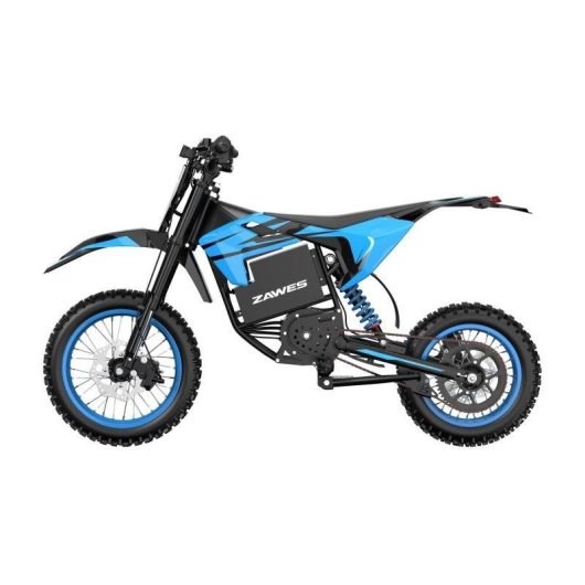 Moto Elétrica Zawes S3 2000W 60V 23.4Ah Freios Hidráulicos Preto-Azul