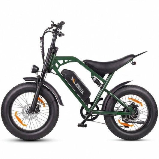 Mota Elétrica Eskute V202 250W 48V 20.8Ah 20x4 Freios Mecânicos Verde
