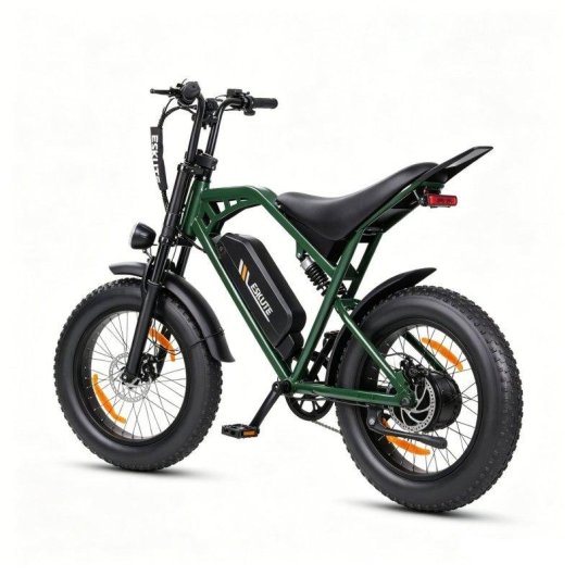 Mota Elétrica Eskute V202 250W 48V 20.8Ah 20x4 Freios Mecânicos Verde