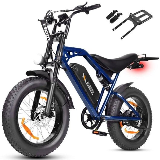 Mota Elétrica Eskute V202 250W 48V 20.8Ah 20x4 Freios Mecânicos