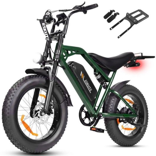 Moto Eléctrica Eskute V202 250W 48V 20.8Ah 20" Frenos Mecánicos Verde