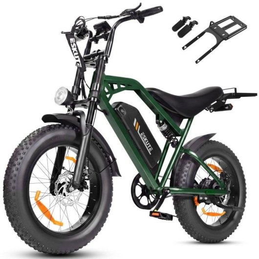 Moto Eléctrica Eskute V202 250W 48V 20.8Ah 20" Frenos Mecánicos Verde