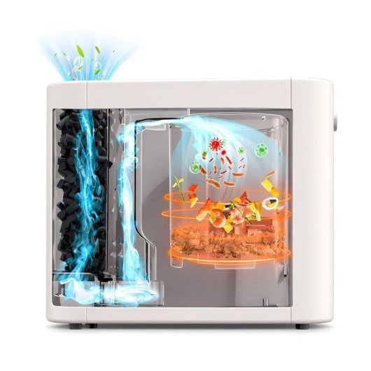 Compostatore di Cucina Beeco HQD-260C 2,5L 470W 6 Modalità Bianco