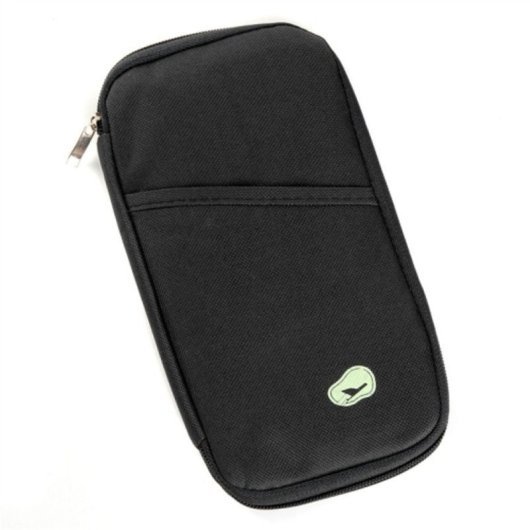 Funda Para Pasaporte Con Cartera - Negro