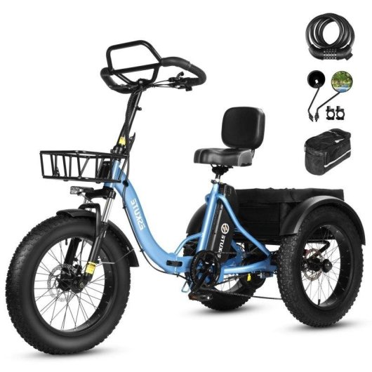 Vélo Électrique Eskute T302 Pro 250W 48V 20.8Ah 20 pouces Bleu