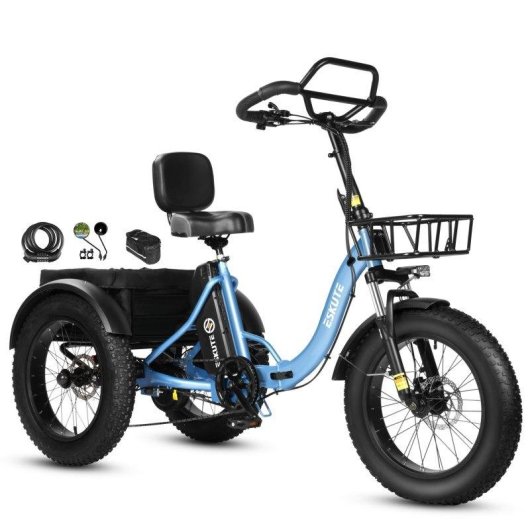 Vélo Électrique Eskute T302 Pro 250W 48V 20.8Ah 20 pouces Bleu