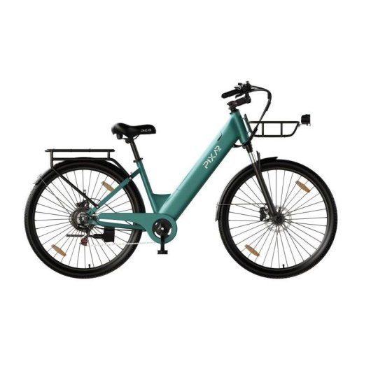 Bicicleta Eléctrica Pixar C1 Pro Motor 250W Batería 36V 18Ah Frenos Hidráulicos Azul