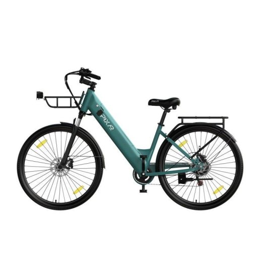 Bicicleta Eléctrica Pixar C1 Pro Motor 250W Batería 36V 18Ah Frenos Hidráulicos Azul