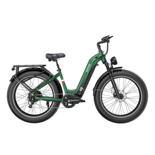 Bicicleta Eléctrica OVIVO V6 Pro 250W 48V20Ah 26" Frenos Hidráulicos Verdenegro