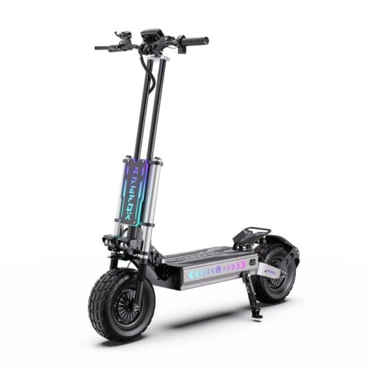 Patinete électrique APEFOX T90 4200W Autonomie 100km Roues 13" Freins disque Noir-gris