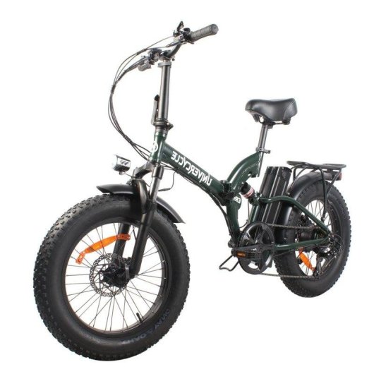 Bicicleta Eléctrica Univercycle B4 Motor 350W Batería 48V 13Ah 20" Verde