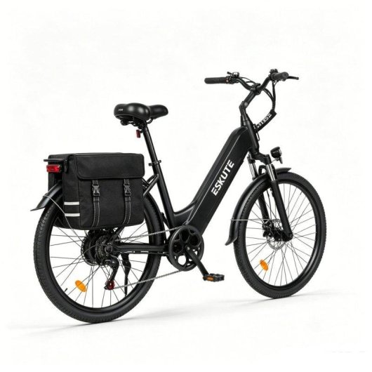 Bicicleta Eléctrica Eskute C202 250W 48V 17.5Ah 26" Negro