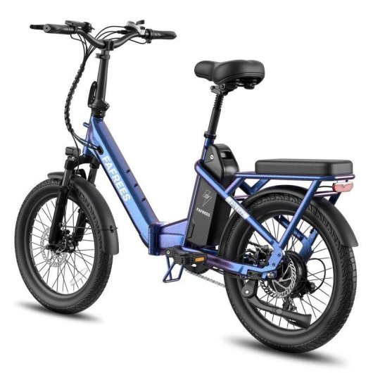 Bicicleta Elétrica Dobrável Fafrees F20 Flex - Motor 250W Bateria 36V20Azul Arroxead