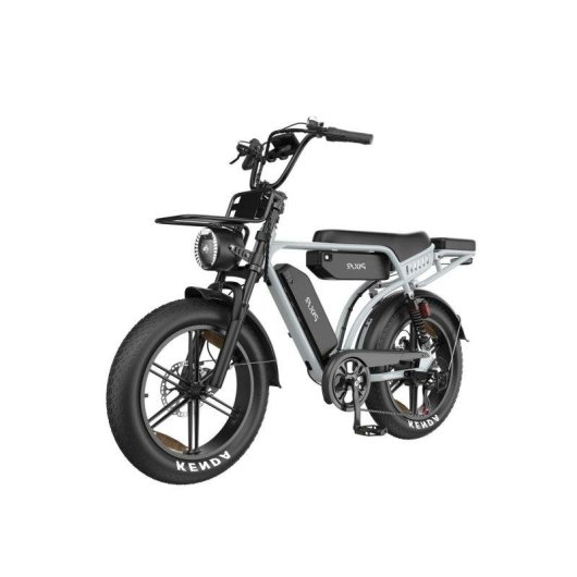 Bicicleta Elétrica Pixar M9 - Motor 250W Bateria 48V 35Ah Freios Hidráulicos Cinzento