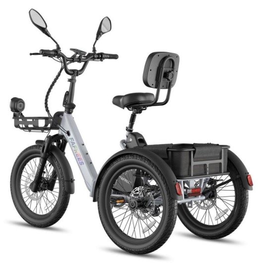 Bicicleta Elétrica Fafrees F20 Mate II 250W 48V25Ah 20 Polegadas Cinzento Prateado