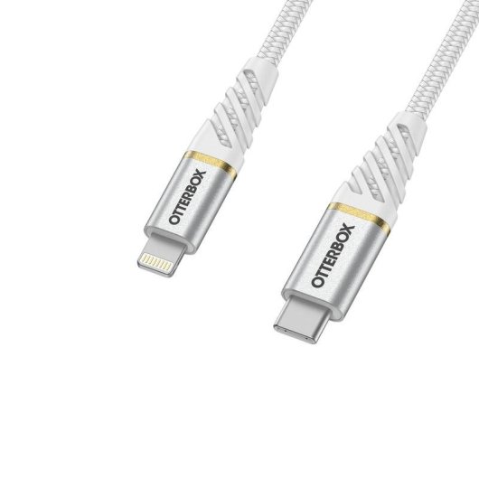 Cargador de Coche USB C 18W PD OtterBox con Cable Lightning 1 m Blanco