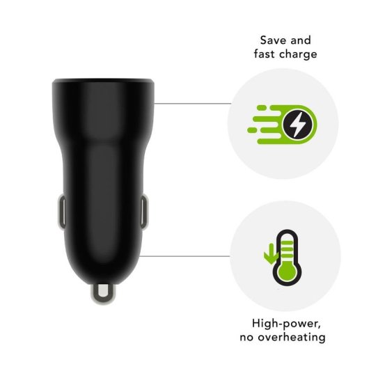 Chargeur Auto DBRAMANTE1928 CC18MOBL7102 USB 2.0 Noir