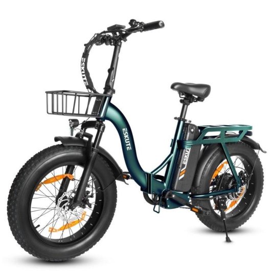Bicicleta eléctrica plegable Eskute D202 250W 48V 20,8Ah 20"4.0" Verde