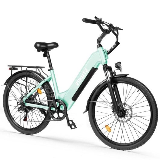 Bicicleta Eléctrica Eskute C202 250W 48V 17.5Ah 26" Verde