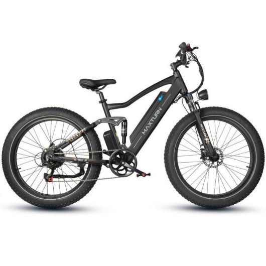 Bicicleta Eléctrica Maxturn Mx1 Motor 500W Batería 48V 13Ah 26" Frenos Hidráulicos Negro