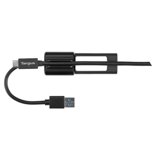 Câble USB Targus ACC110401GLX 0,1 m USB A vers USB C Noir