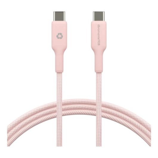 Cable USB-C a USB-C DBRAMANTE1928 1,5 m Rosa Carga Rápida