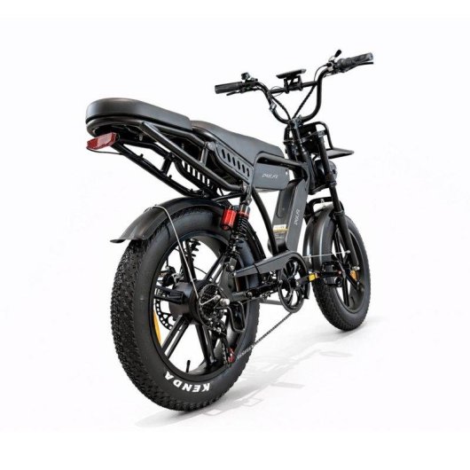 Bicicleta Elétrica Pixar M9 - Motor 250W Bateria 48V 35Ah Freios Hidráulicos Preto