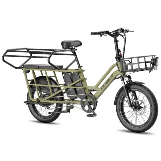 Bicicleta Elétrica Fafrees Ff20 Cuv 250W 48V30Ah 20" Travões de disco hidráulicos Verde