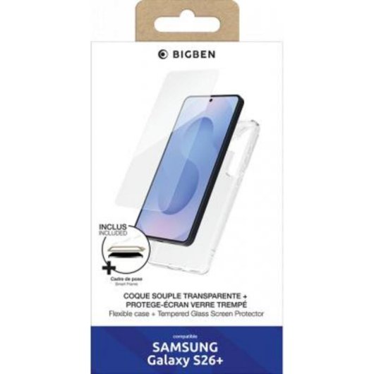 Funda para móvil Bigben PACKSILIVTGS26P TPU Transparente con protector para Galaxy S26+