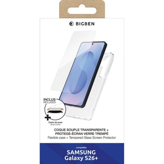 Funda para móvil Bigben PACKSILIVTGS26P TPU Transparente con protector para Galaxy S26+