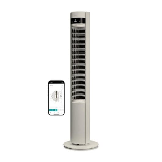 Coluna de Ar Duux Elevate Smart 40W 26 Velocidades Wi-Fi Silenciosa Comando Ionizador