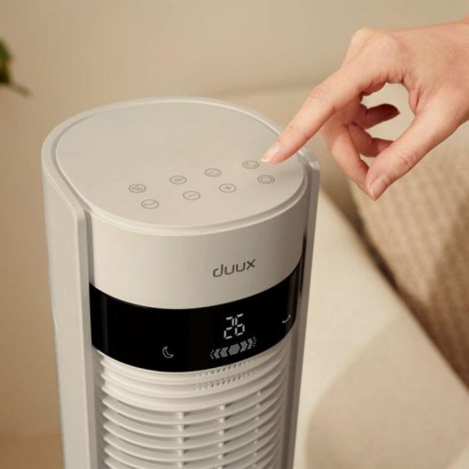 Coluna de Ar Duux Elevate Smart 40W 26 Velocidades Wi-Fi Silenciosa Comando Ionizador