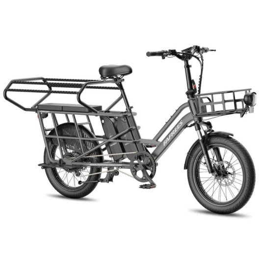 Bicicleta Eléctrica Plegable Fafrees Ff20 Cuv 20" Motor 250W Batería 48V 30Ah Gris Plomo