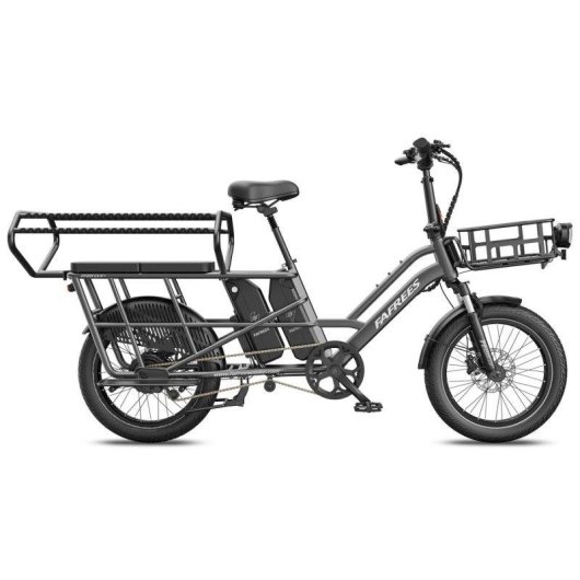 Bicicleta Eléctrica Plegable Fafrees Ff20 Cuv 20" Motor 250W Batería 48V 30Ah Gris Plomo